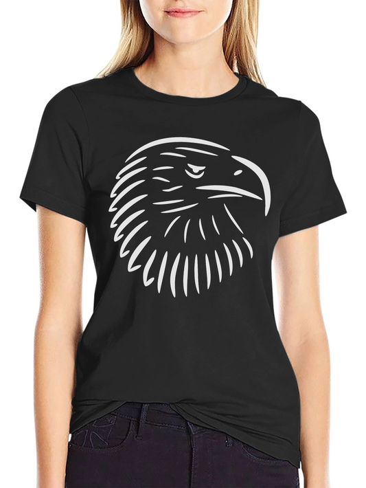 Black Eagle Head Graphic T-Shirt