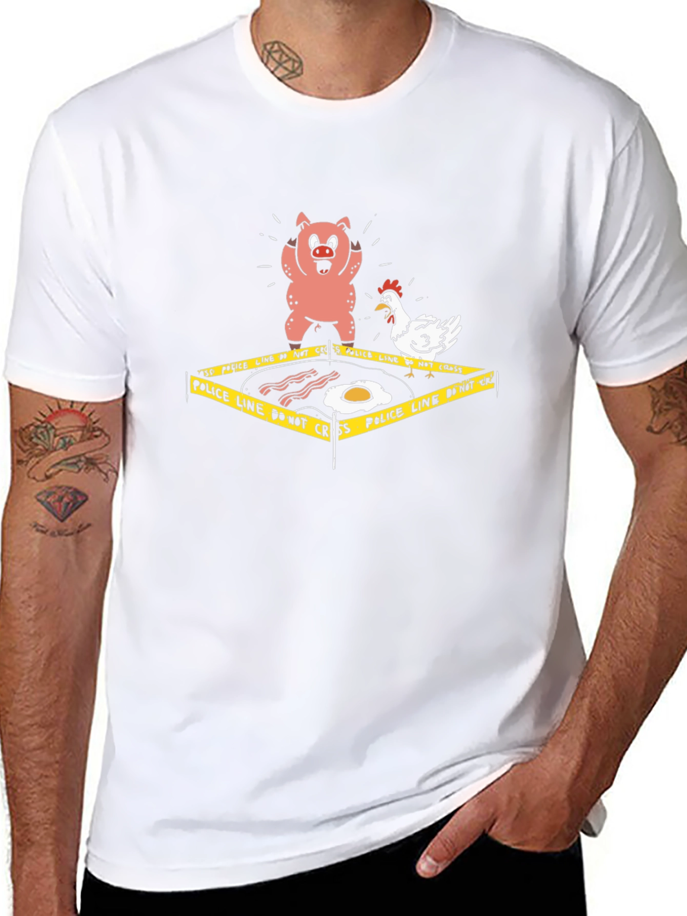 Breakfast Crime Scene T-Shirt