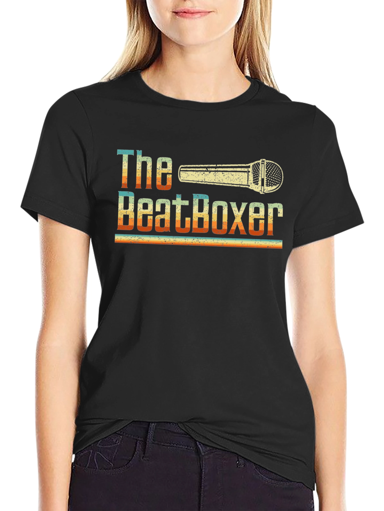 The Beatboxer Retro Style Graphic T-Shirt