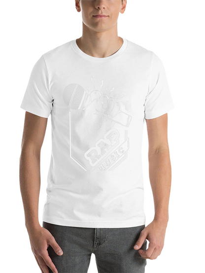 Rap Music Graphic T-Shirt - Black