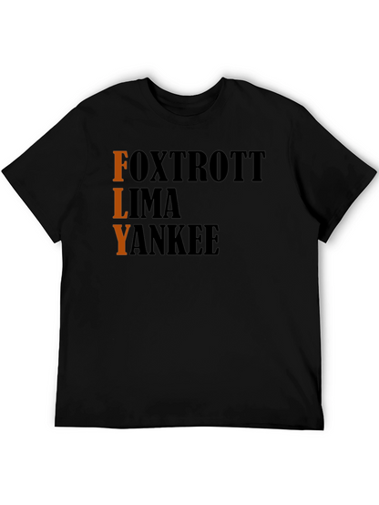 FLY Aviation T-Shirt - Pilot Alphabet Design