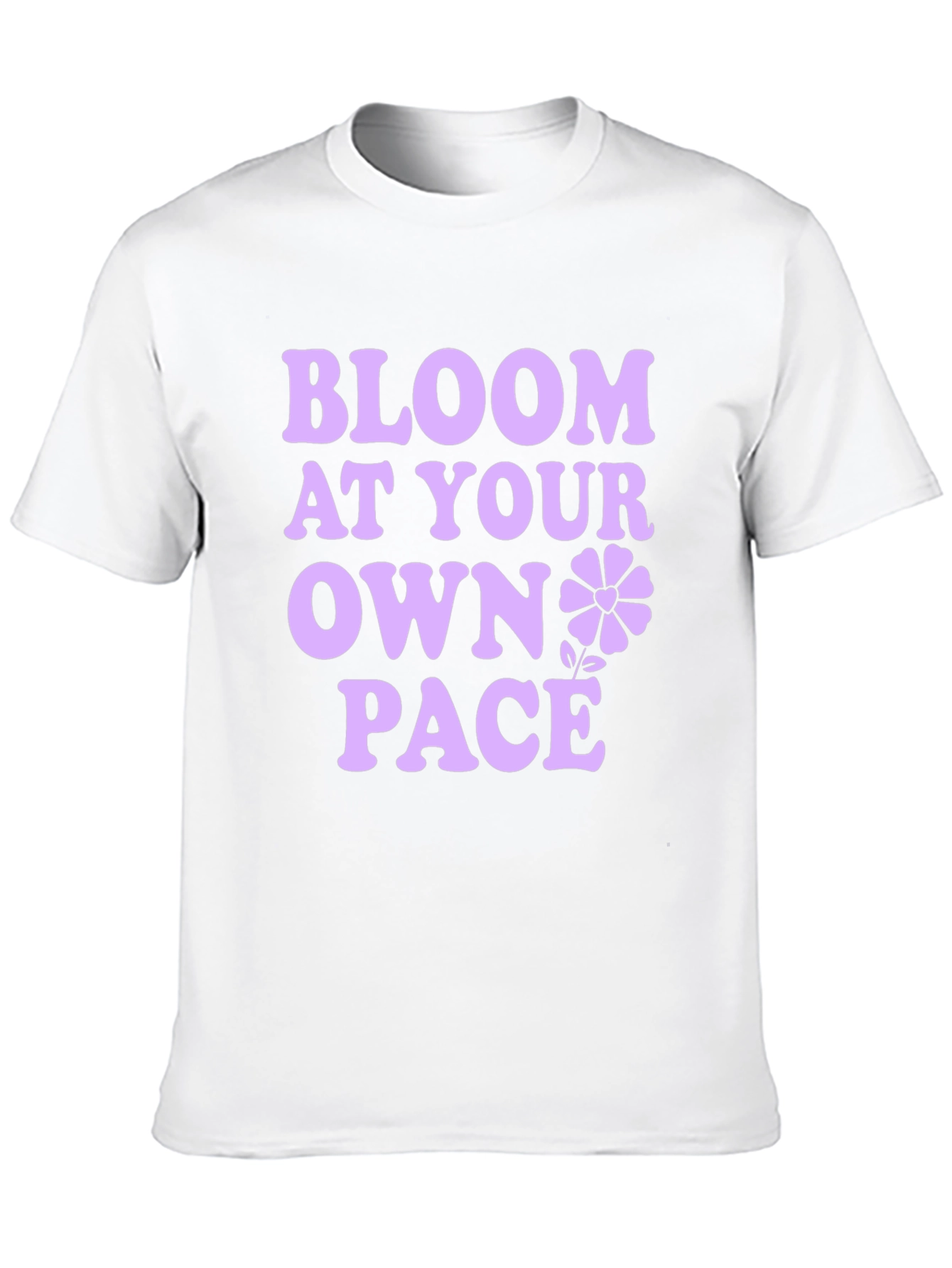 Bloom At Your Own Pace Black T-Shirt