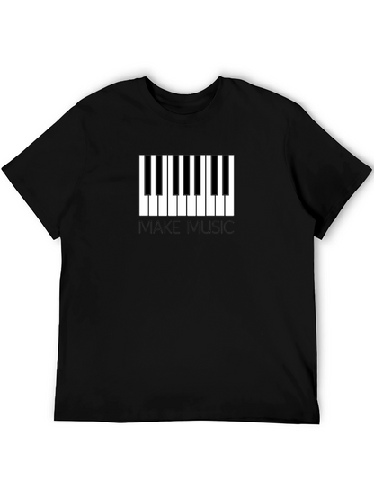 Make Music Piano Keys Graphic T-Shirt