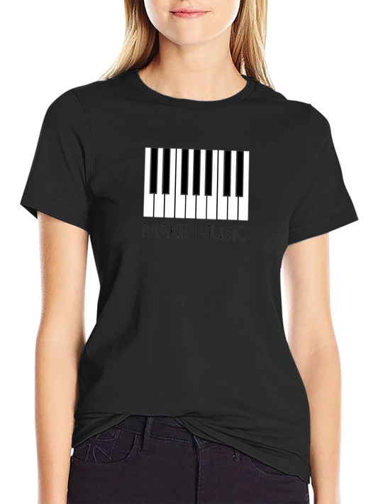 Make Music Piano Keys Graphic T-Shirt