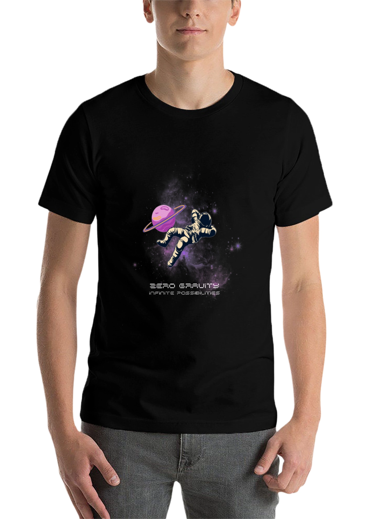 Zero Gravity Astronaut Graphic T-Shirt