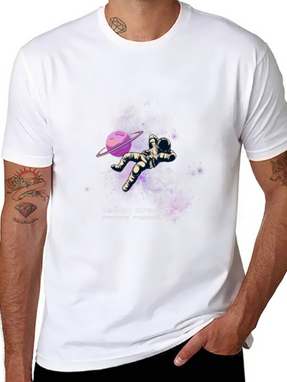 Zero Gravity Astronaut Graphic T-Shirt