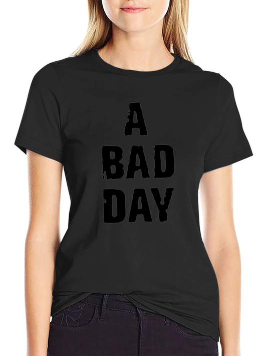 A Bad Day Black Graphic Tee - Casual Mens T-Shirt