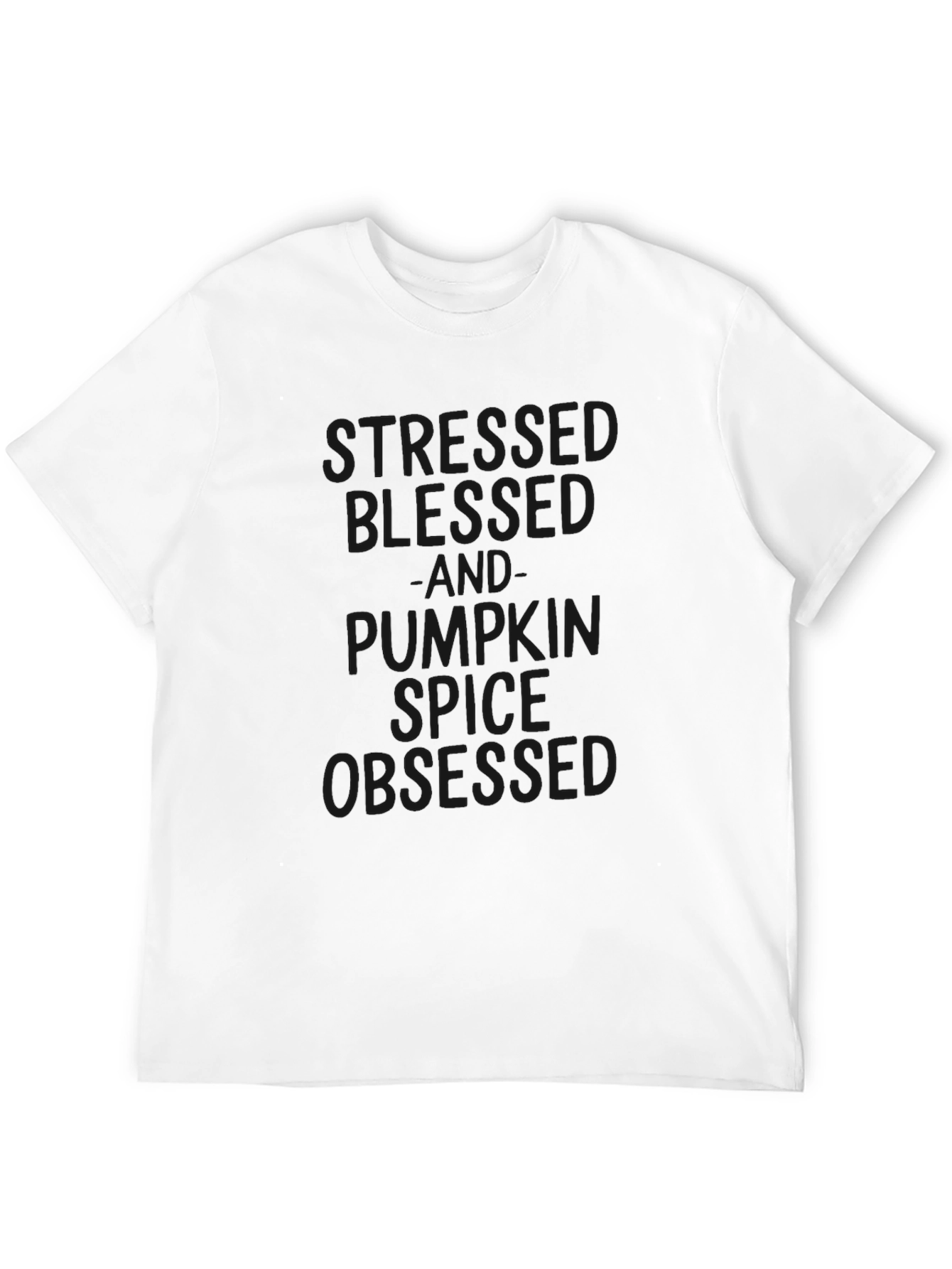 Stressed Blessed Pumpkin Spice Obsessed T-Shirt