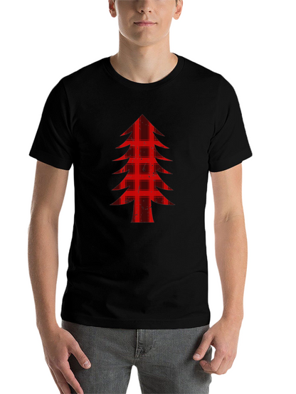 Buffalo Plaid Christmas Tree Graphic Tee