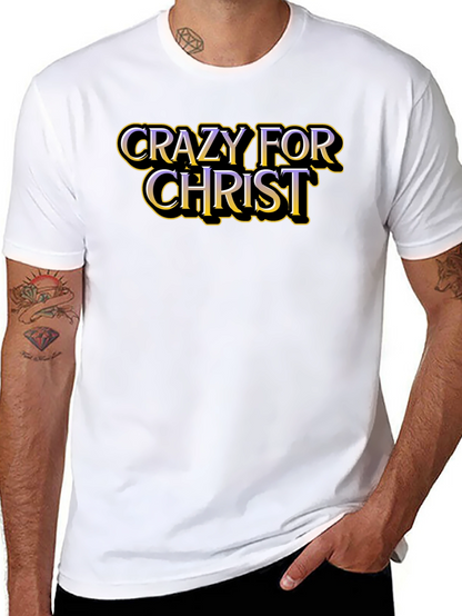 Crazy For Christ Graphic T-Shirt - Black