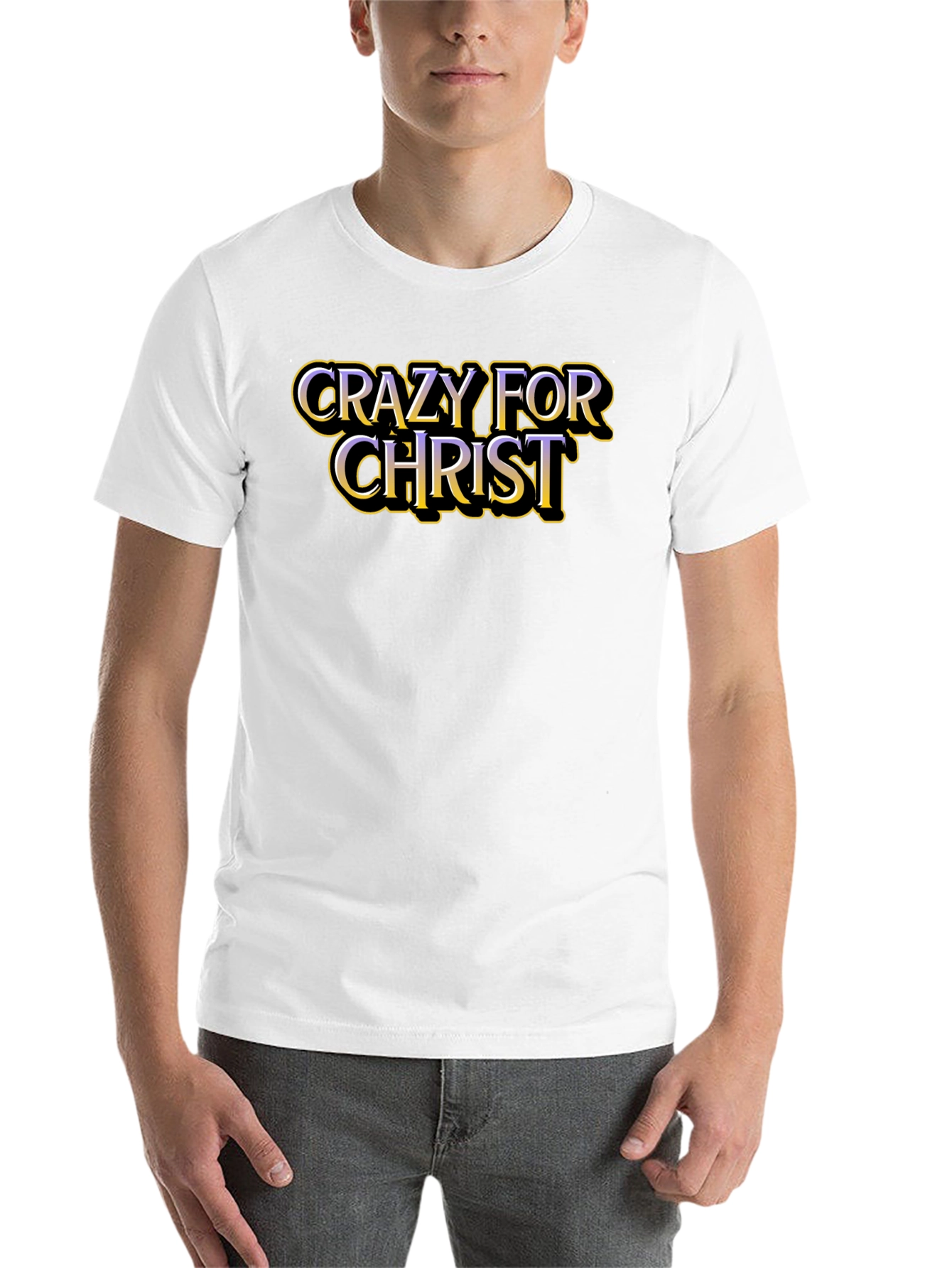 Crazy For Christ Graphic T-Shirt - Black