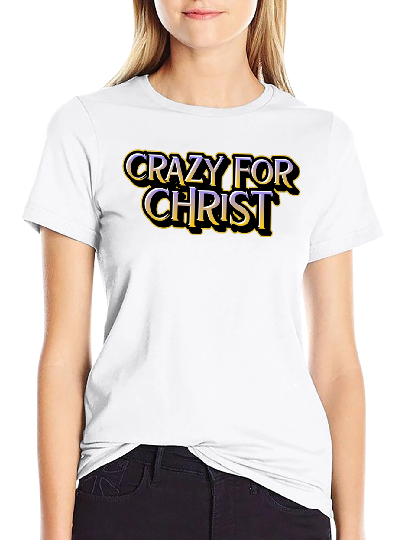 Crazy For Christ Graphic T-Shirt - Black