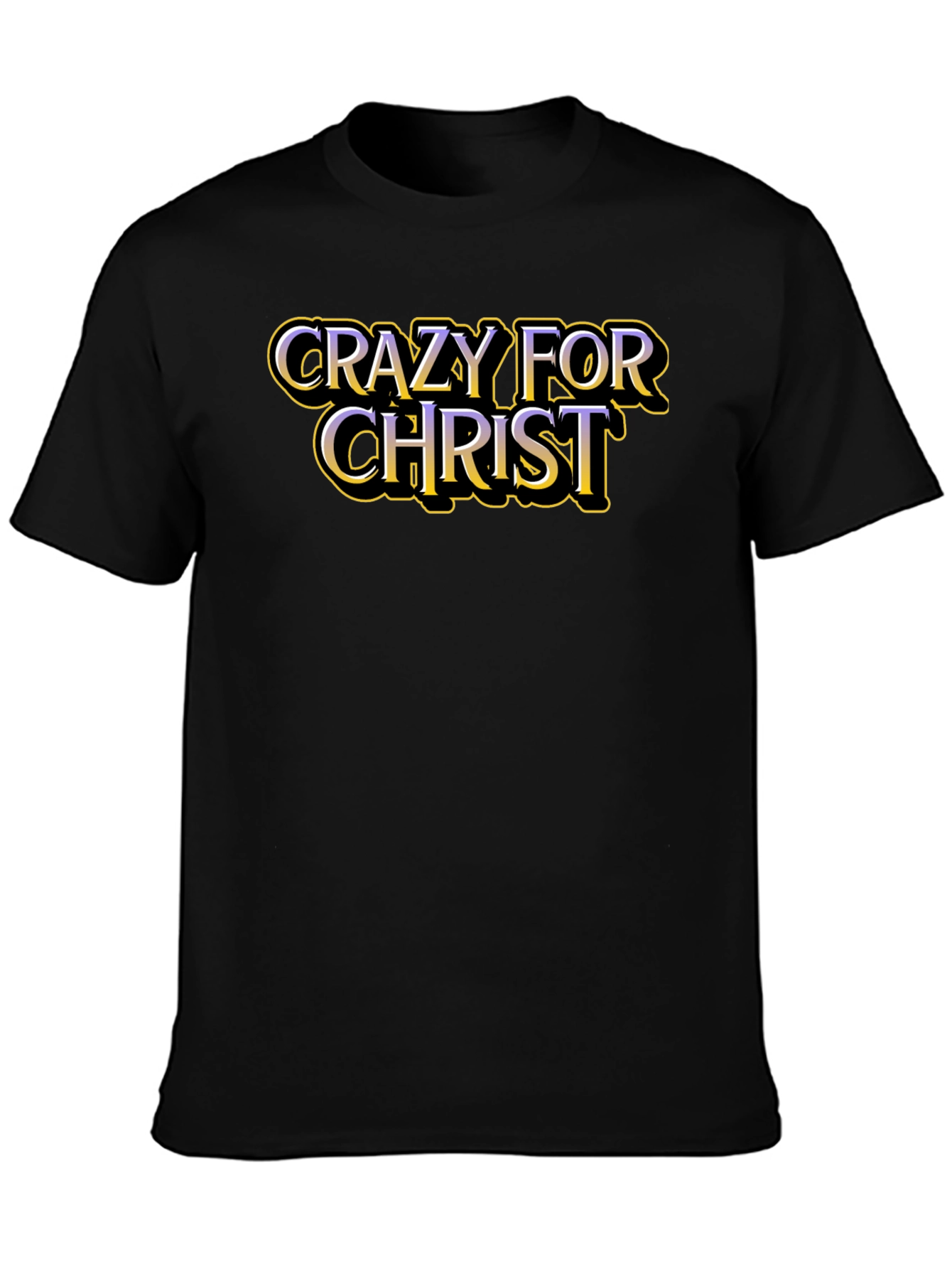 Crazy For Christ Graphic T-Shirt - Black