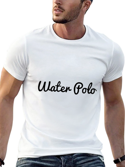 Mens Black Water Polo Graphic Tee
