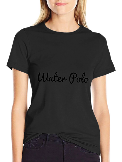 Mens Black Water Polo Graphic Tee