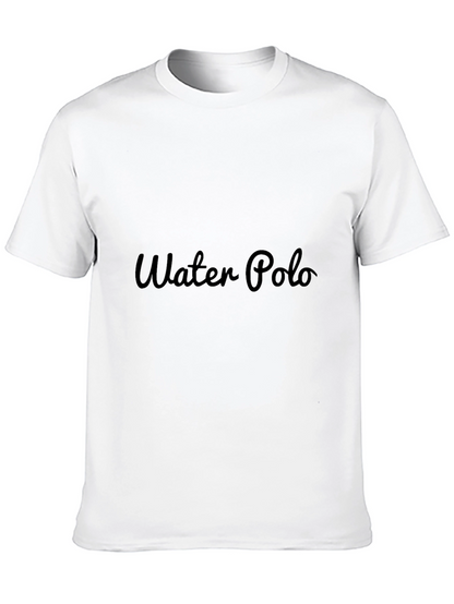 Mens Black Water Polo Graphic Tee