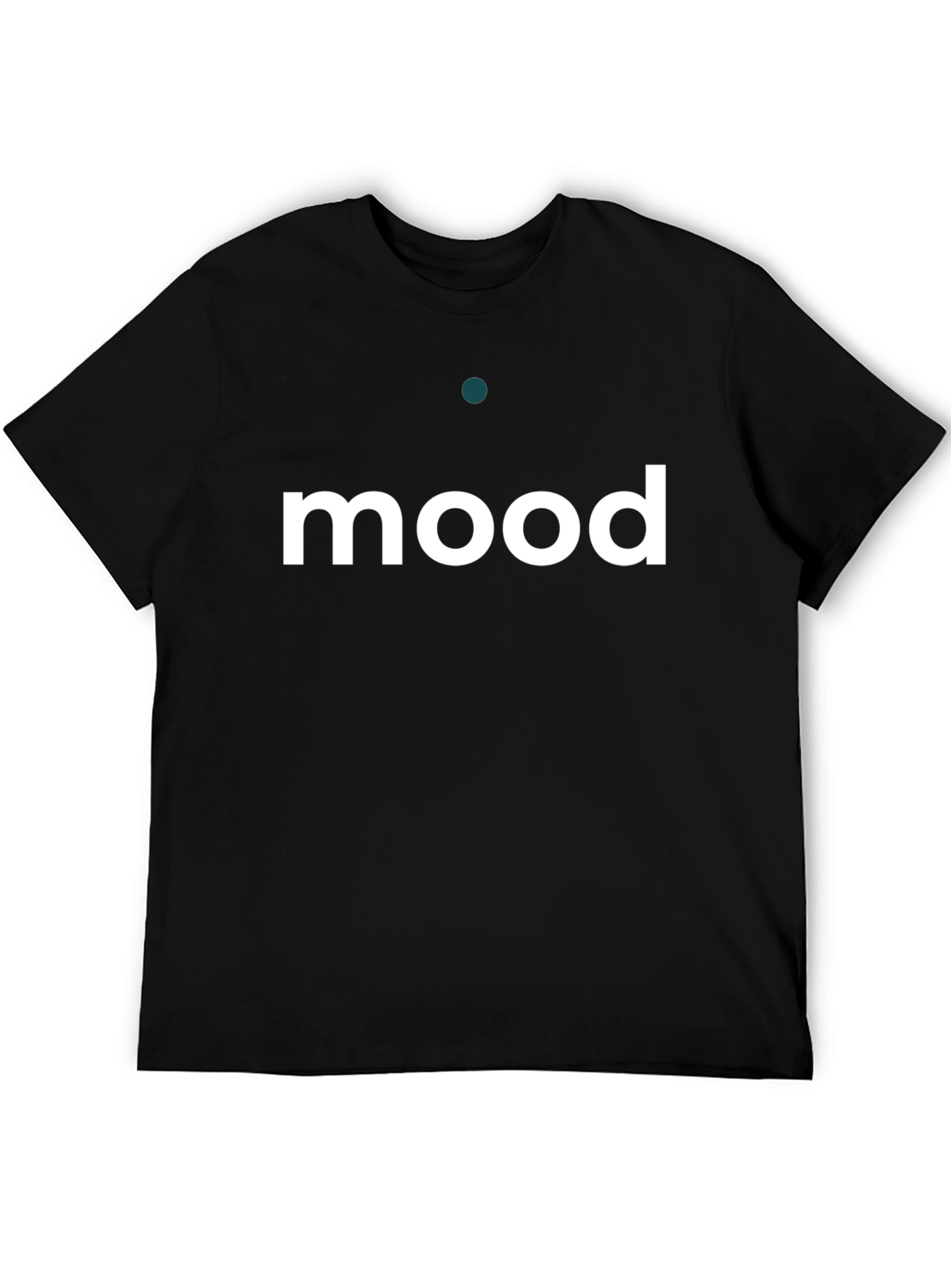 Mood Graphic Tee - Black Cotton Blend T-Shirt