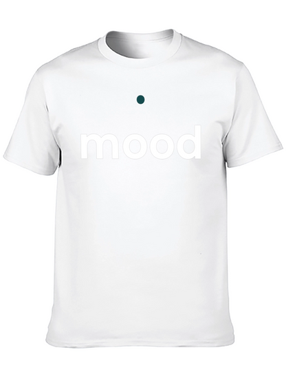 Mood Graphic Tee - Black Cotton Blend T-Shirt
