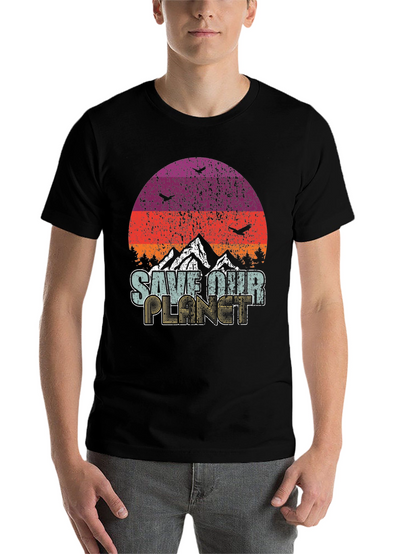Retro Save Our Planet Graphic Tee