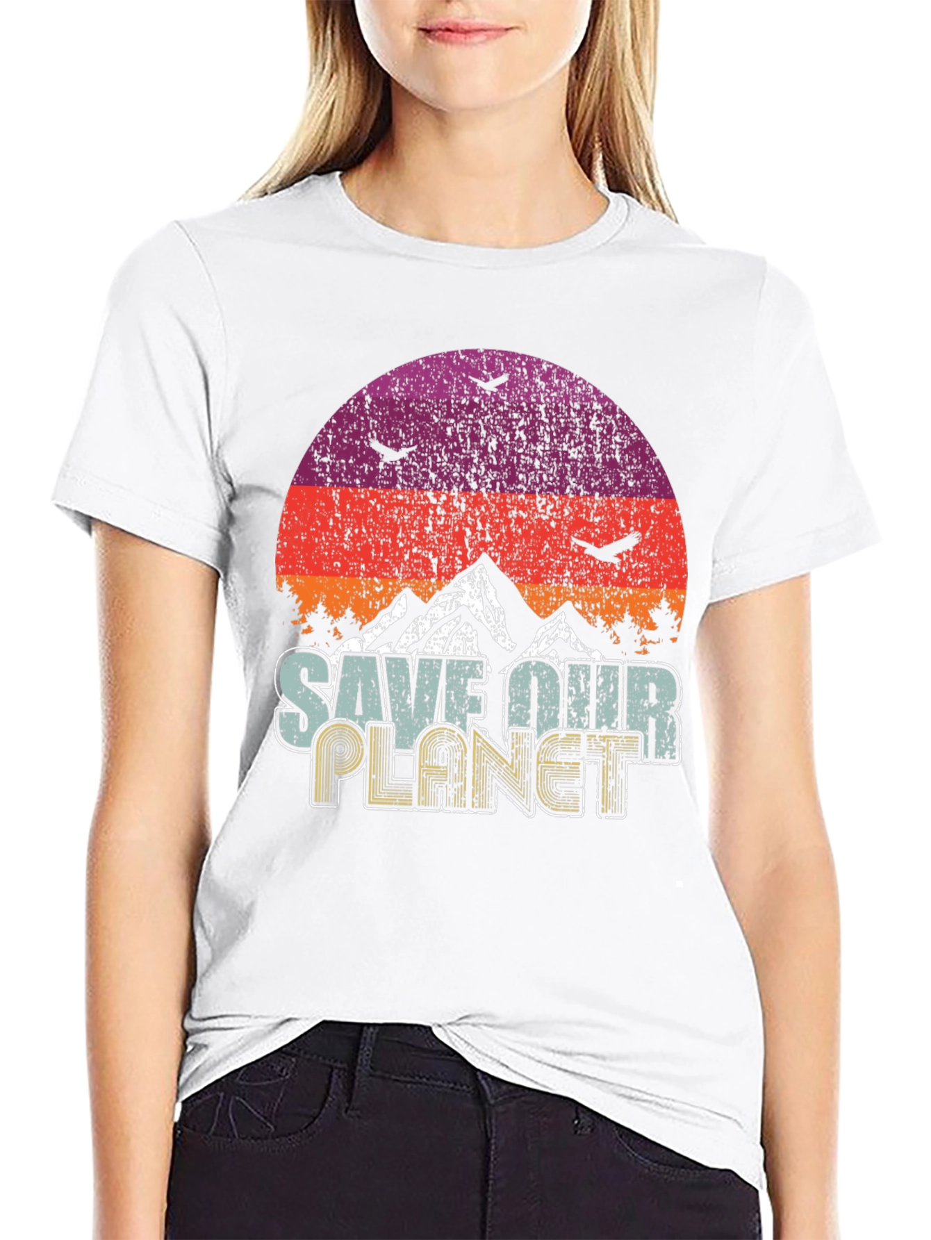 Retro Save Our Planet Graphic Tee