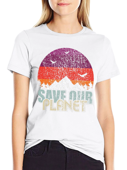 Retro Save Our Planet Graphic Tee