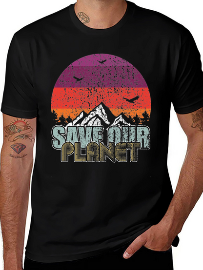 Retro Save Our Planet Graphic Tee