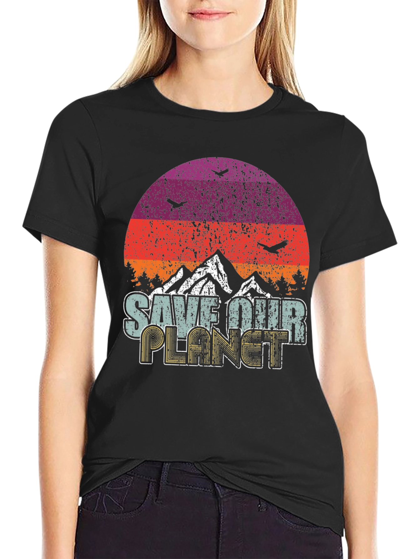 Retro Save Our Planet Graphic Tee