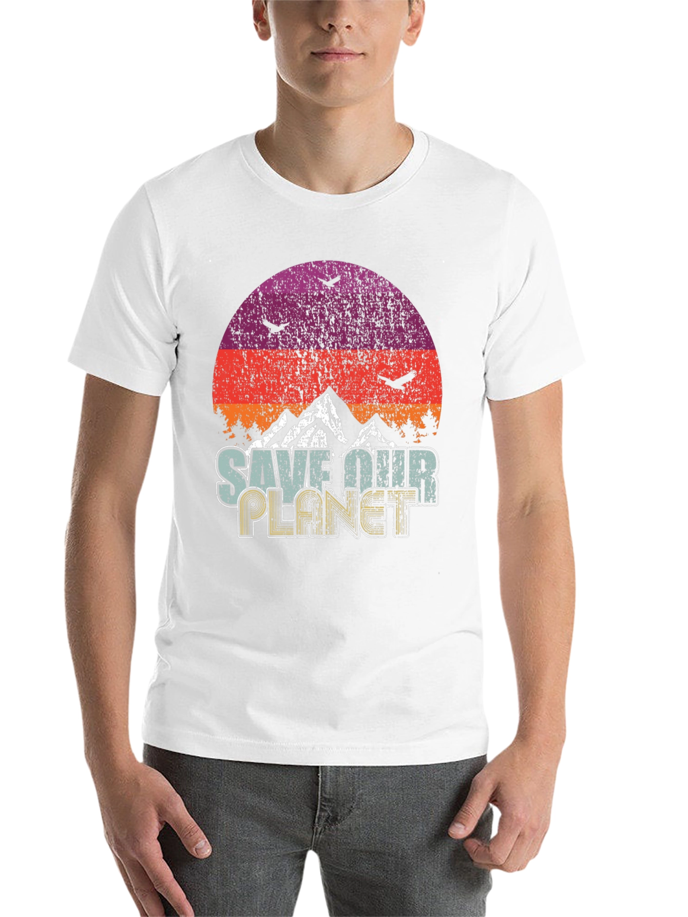Retro Save Our Planet Graphic Tee