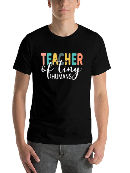 Teacher of Tiny Humans Black T-Shirt