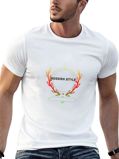 Modern Style Black T-Shirt