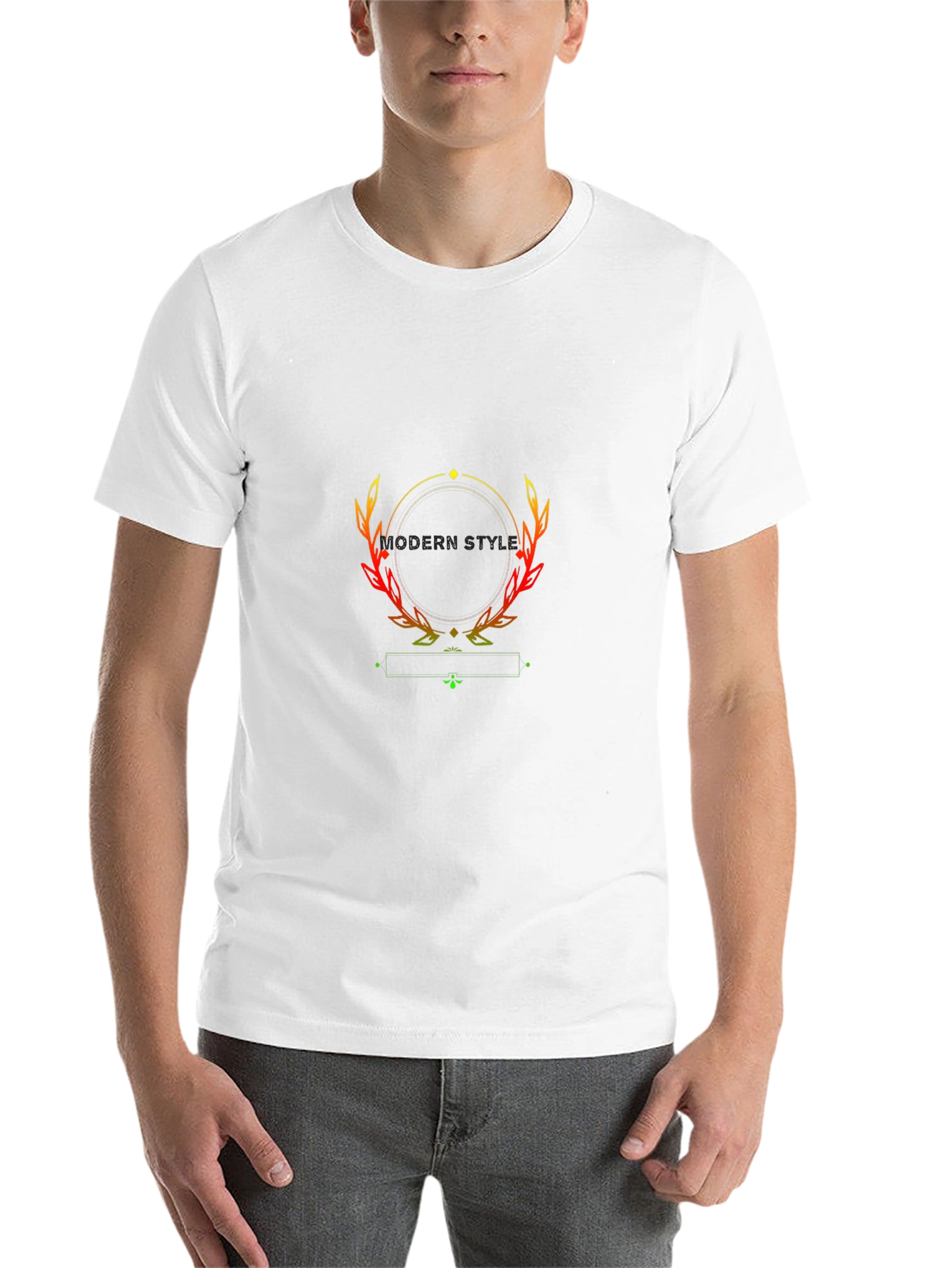 Modern Style Black T-Shirt