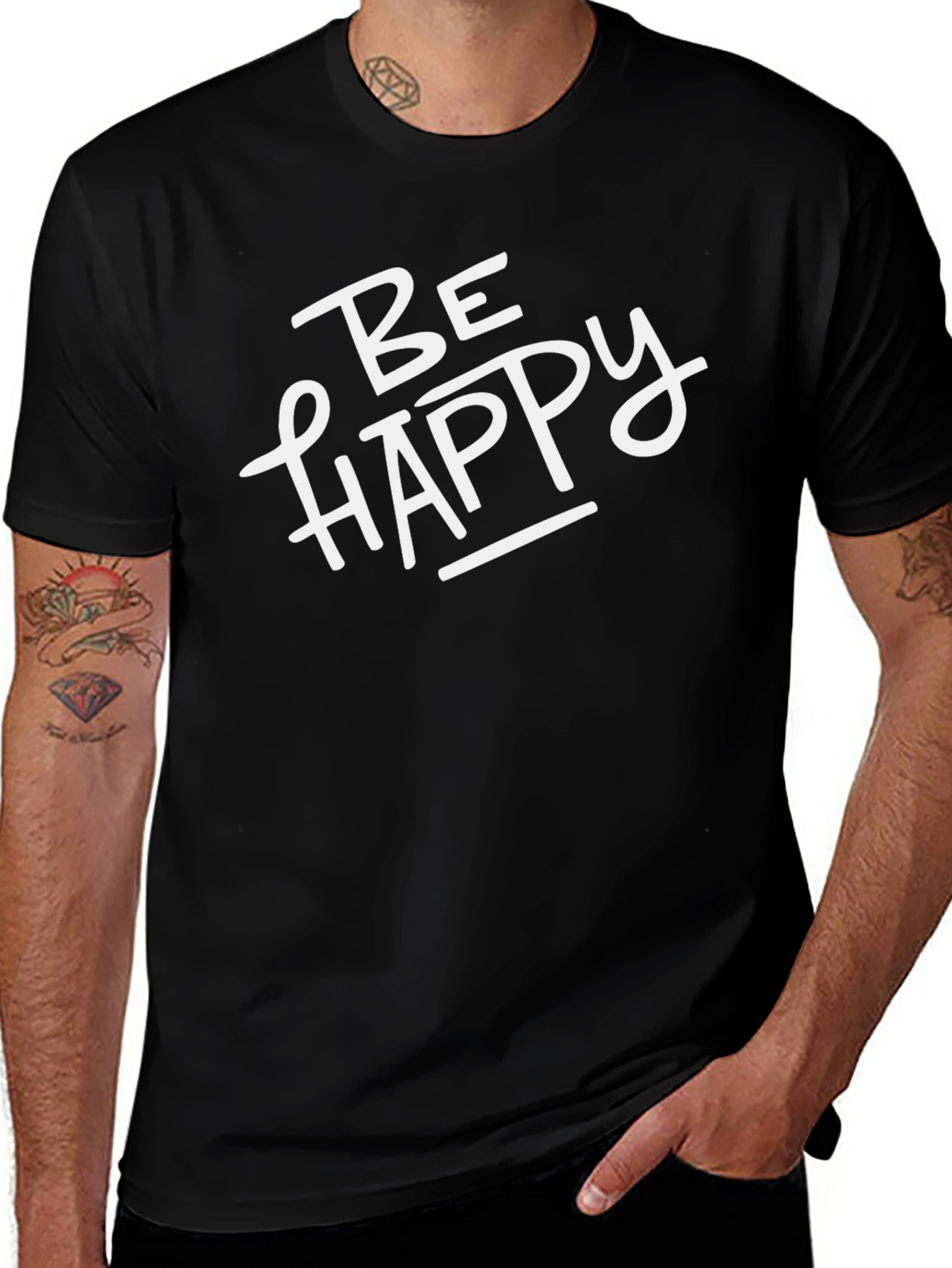 Be Happy Graphic Tee - Unisex Casual Shirt