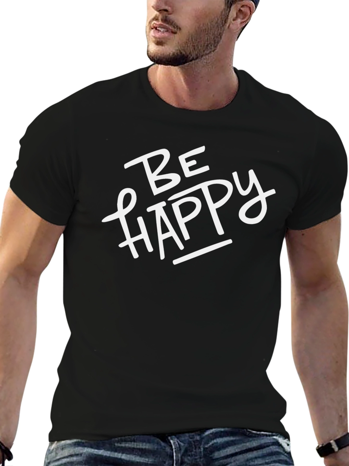 Be Happy Graphic Tee - Unisex Casual Shirt