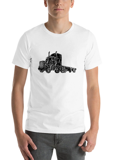 Truck Outline Graphic T-Shirt - Sleek Black Tee