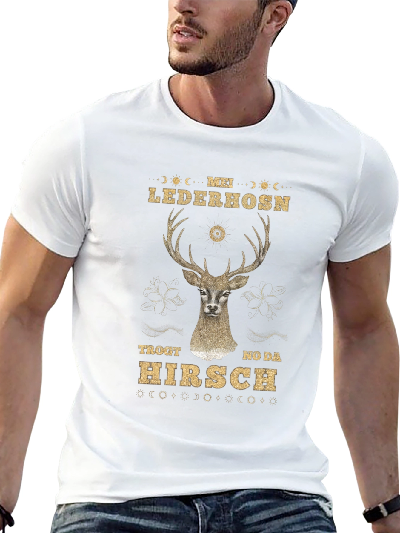 Mei Lederhosen Hirsch Graphic Tee