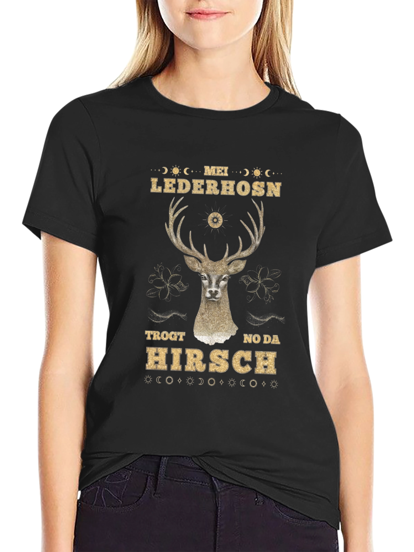 Mei Lederhosen Hirsch Graphic Tee