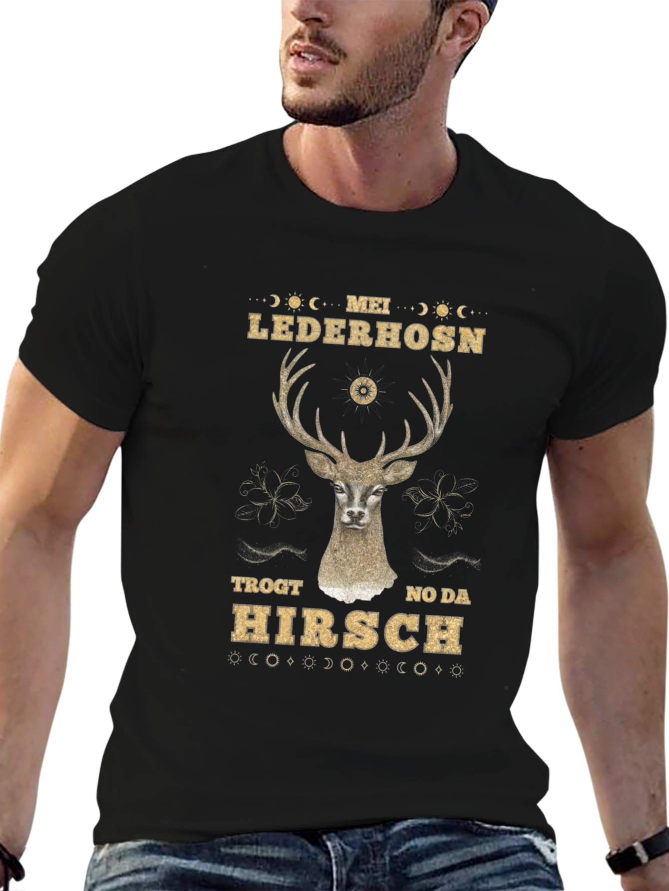 Mei Lederhosen Hirsch Graphic Tee