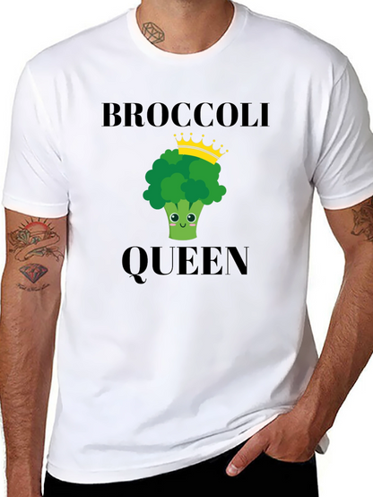 Broccoli Queen T-Shirt - Funny Vegetarian Tee