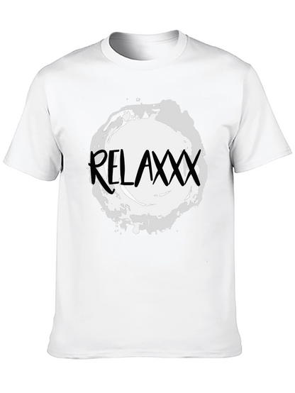 Relaxxx Black T-Shirt - Casual Graphic Tee