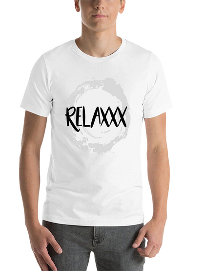 Relaxxx Black T-Shirt - Casual Graphic Tee