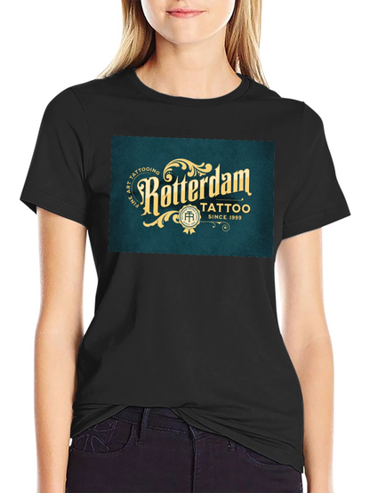 Rotterdam Tattoo Black Graphic Tee