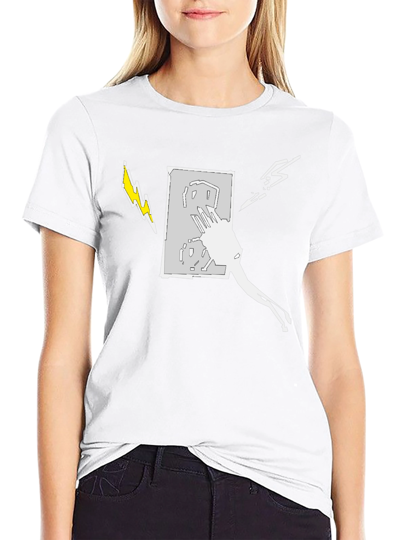 Electric Art Mens Black T-Shirt