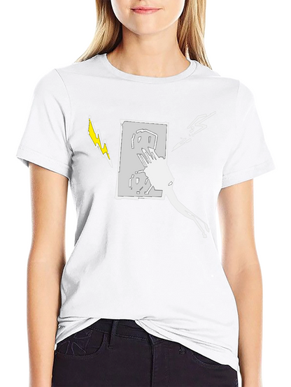 Electric Art Mens Black T-Shirt