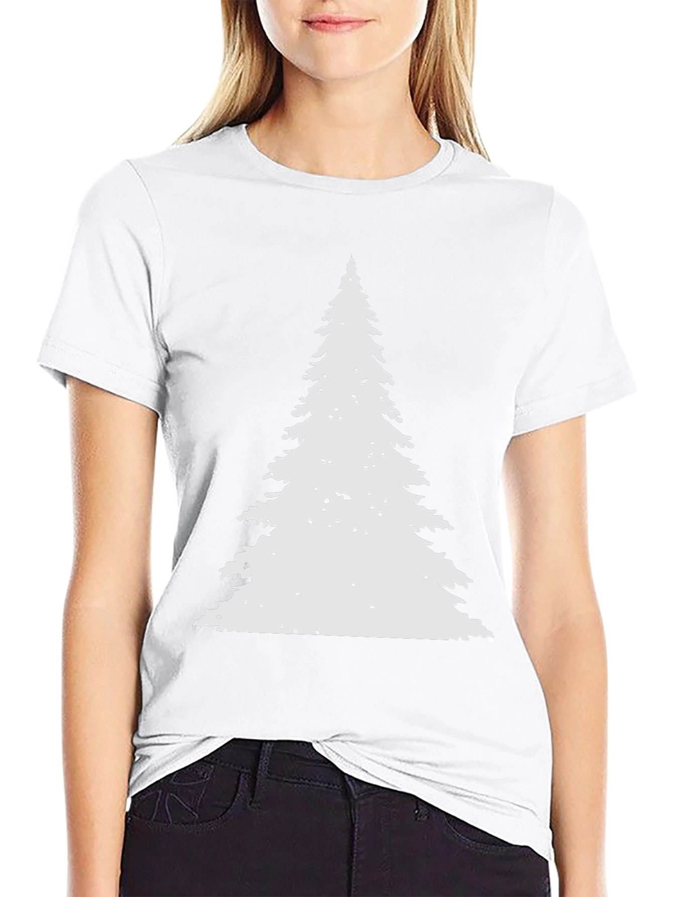 Christmas Tree Graphic Tee - Holiday Festive Style