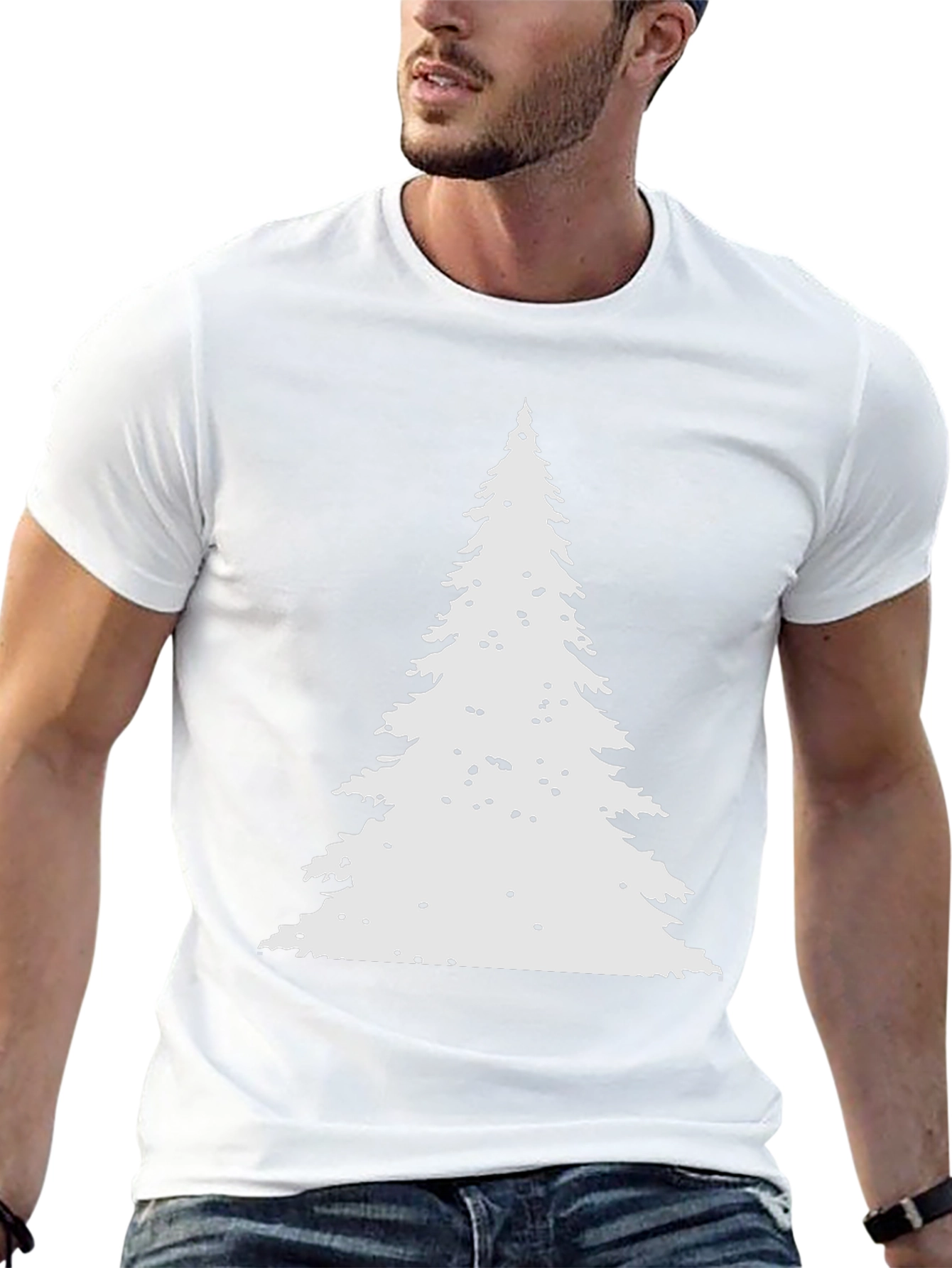 Christmas Tree Graphic Tee - Holiday Festive Style