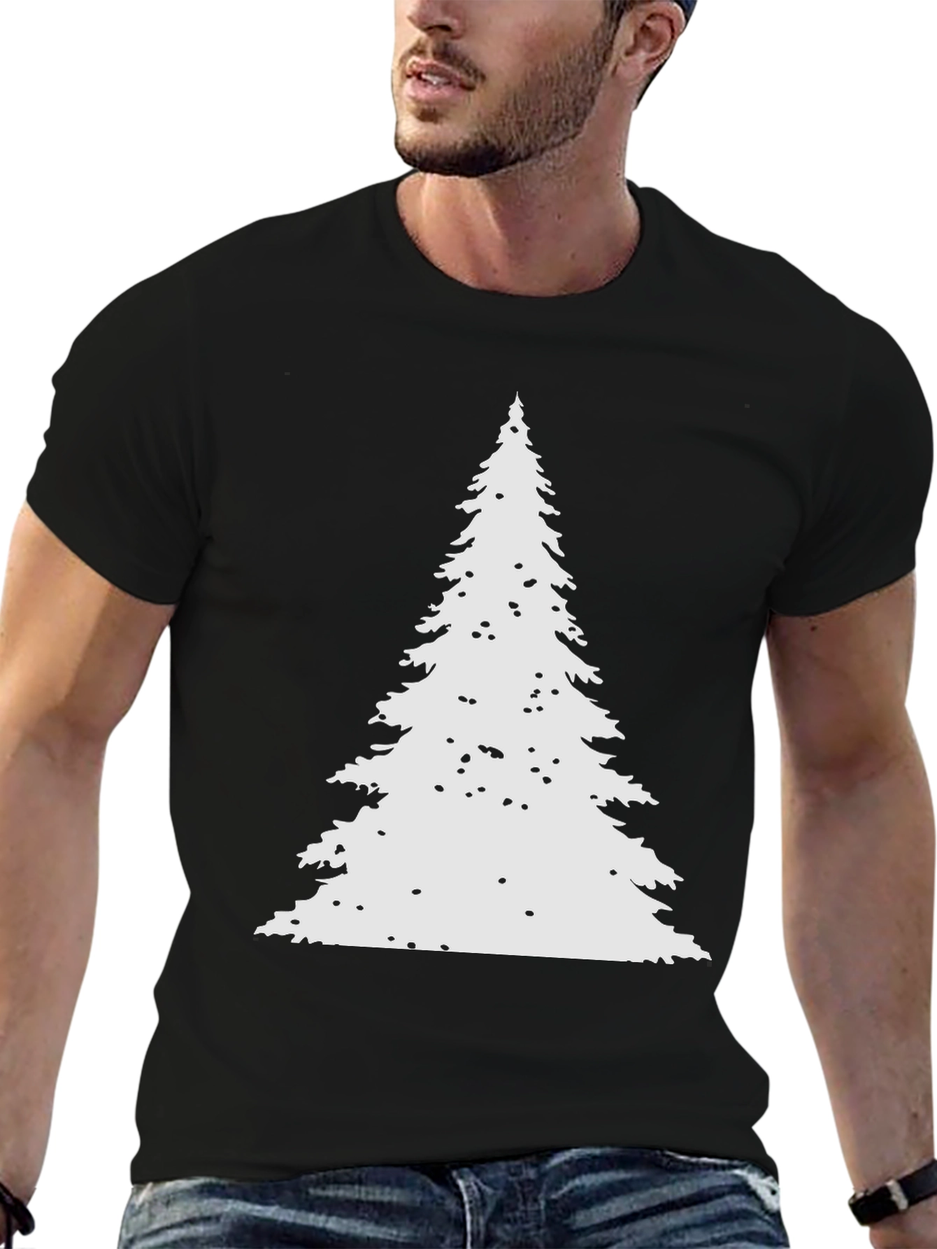 Christmas Tree Graphic Tee - Holiday Festive Style