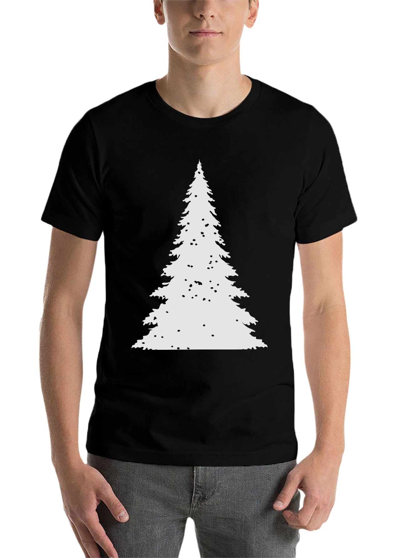 Christmas Tree Graphic Tee - Holiday Festive Style