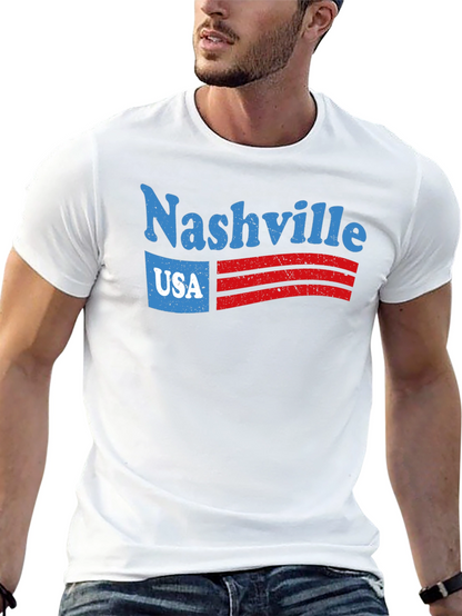 Nashville USA Graphic Tee - Retro Style