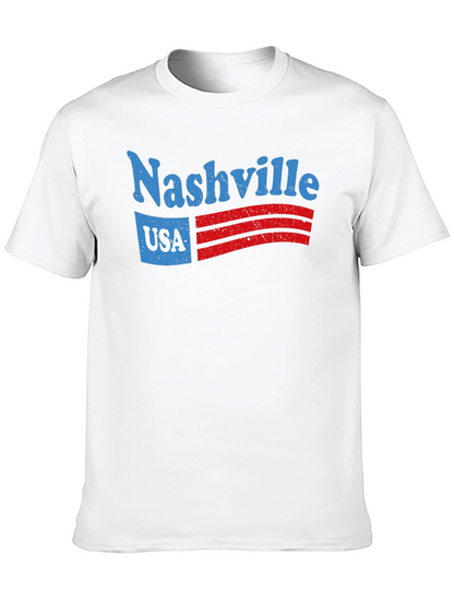 Nashville USA Graphic Tee - Retro Style