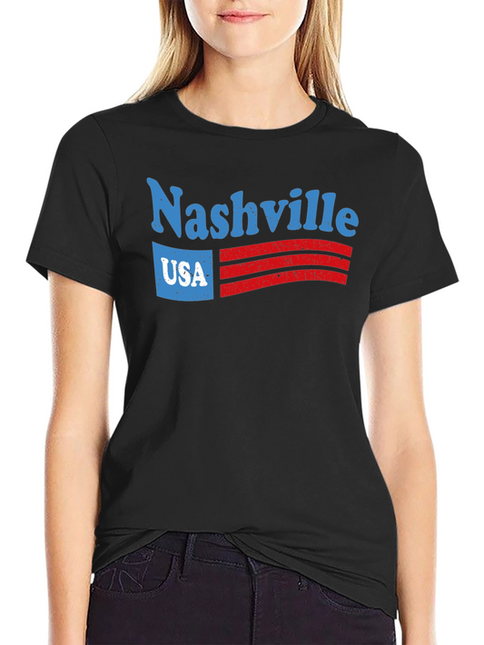 Nashville USA Graphic Tee - Retro Style